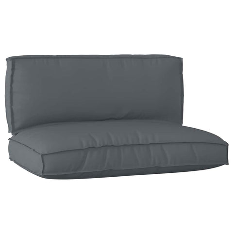 Pallet Cushion Set 2 pcs Anthracite 120 x 80 x 12 cm 3329079