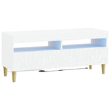 LED TV Cabinet White Engineered Wood 897205