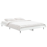 Bed Frame without Mattress High Gloss White 140x190 cm 832279