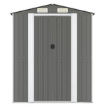 Garden Shed Light Grey 192x1021x223 cm Galvanised Steel 3147448