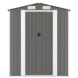 Garden Shed Light Grey 192x1021x223 cm Galvanised Steel 3147448