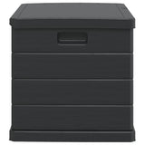 Garden Storage Box Anthracite 77.5 x 54.5 x 53 cm Plastic 42006489
