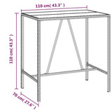 Garden Bar Set Black 3187692