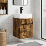 Wall-mounted Sink Vanity Smoked Oak 39 x 41 x 62.5 cm 890577