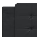 Bed Frame with LED without Mattress "Zadar" Black 180x200 cm 3214124