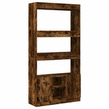 Highboard Smoked Oak 92x33x180 cm Engineered Wood 3309622