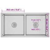 Handmade Kitchen Sink Stainless Steel 51522