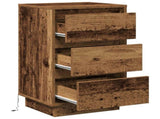 Bedside Cabinet Old Wood 39 x 34.5 x 65 cm Engineered wood 869632