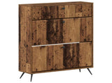 Shoe Cabinet BREDA 78 x 24 x 103 cm Engineered Wood Old Wood 897543