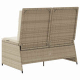 Garden Bench Beige Poly Rattan 3394471