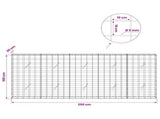 Gabion with 5 mm Wire and 10x10 cm Mesh 250x20x100 cm 3465023