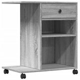 Printer Stand with Wheels Grey Sonoma 60x40x68.5 cm 840644