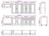 Kitchen Unit PORTO 8 pcs Artisan Oak Engineered Wood 3438172