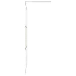 ZNTS Walk-in Shower Wall with Shelf Chrome 100x195 cm ESG Glass&Aluminium 3185502