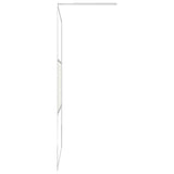 ZNTS Walk-in Shower Wall with Shelf Chrome 100x195 cm ESG Glass&Aluminium 3185502