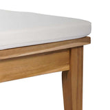 Garden Bench 2 pcs Brown Solid Teak wood 42006397
