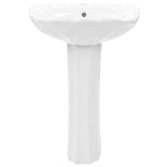 ZNTS Freestanding Basin with Pedestal Ceramic White 580x510x200mm 143005