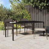 Garden Table Brown 190 x 90 x 75 cm Poly Rattan 362546