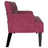 Chesterfield Bench Wine Red 112 x 65.5 x 75 cm Velvet 42019290