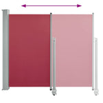 Patio Retractable Side Awning 120x300 cm Red 48345