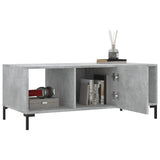 Coffee Table Concrete Grey 102x50x40 cm Engineered Wood 829304