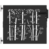 Garden Gate 85 x 100 cm Powder-coated steel Black Lockable 42015869