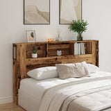 Headboard Cabinet Old Wood 180x18.5x102.5 cm Engineered Wood 856884