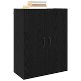 Wall Cabinet Black Oak 69.5 x 34 x 90 cm Engineered Wood 879464