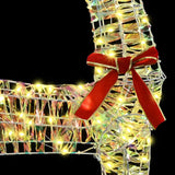 3D Reindeer with 140 LEDs Warm white 128 cm PET 42019055