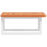 ZNTS Basin Shelf Wall Mounted Steel and Solid Wood Beech 3302424