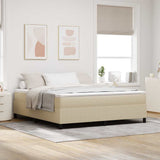 Platform Bed Frame Grey Green 180 x 200 cm Fabric 3337426