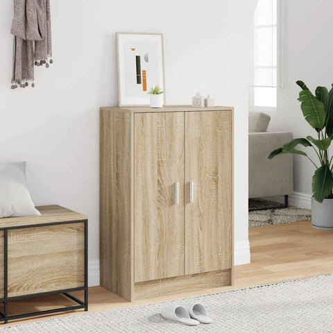 Shoe Cabinet Sonoma Oak 60x35x92 cm Engineered Wood 808930