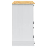 Storage Chests Corona White 112 x 40 x 75 cm Solid Pine Wood 42021198
