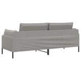 3-Seater Sofa Light Grey 222 x 81 x 89 cm Velvet 42048642