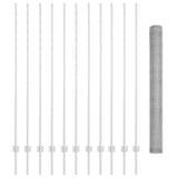 Welded Wire Fence 25 x 1.5 m Hot-Dip Galvanised Steel 3337011