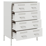 Sideboard White 68x39x89 cm Steel 842987