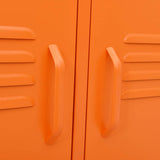 336228 TV Cabinet Orange 105x35x50 cm Steel
