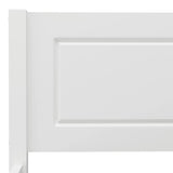 Bed Frame without Mattress Solid Pinewood White 90x200 cm 322103