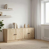 Storage Cabinet for Loft Bed 2 pcs Sonoma Oak 66 x 35 x 48 cm 893717