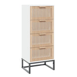 Highboard White 40x30x95 cm Engineered Wood 352124