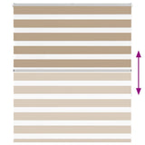 Zebra Blind Sand Brown 135x150 cm Fabric Width 130,9 cm Polyester 4014554