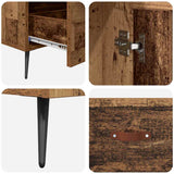 Highboard Old Wood 69.5 x 31 x 115 cm Engineered Wood and Glass 882505
