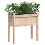 Garden Planters 2 pcs with Legs Solid Wood Pine 837555