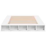 Bed Frame without Mattress White 150x200 cm King Size 3280468