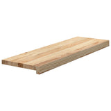 Stair Treads 2 pcs Untreated 80x30x2 cm Solid Wood Oak 3283779