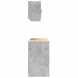 Garage Cabinets 6 pcs Concrete Grey Engineered Wood 3328353