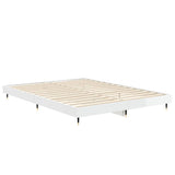 Bed Frame without Mattress High Gloss White 140x190 cm 832175