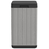Outdoor Garbage Bin Grey 38x38x65 cm PP 364225