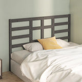 Bed Headboard Grey 156x4x104 cm Solid Wood Pine 818147