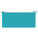 2-Piece Bench Cushions SOEST 2 pcs 100% Polyester Turquoise 950237